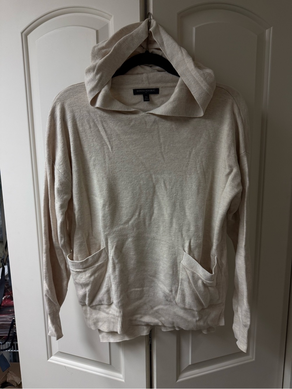 BR Cozy Hooded Pullover in Cream